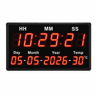 Pantalla LED Inteligente para Monitoreo Ambiental Industrial con Sincronización de Reloj Maestro |   Serie AT-THMT-DL – Compatible con OEM