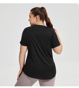 Top de Yoga Personalizado Transpirable de Manga Corta con Spandex para Mujer, Secado Rápido, Elástico, para Gimnasio, Fitness, Ejercicio, Ropa Deportiva - Product Image 6