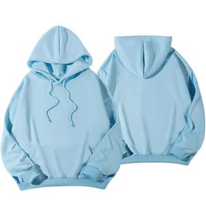 Wholesale Winter Casual <b>Large</b> Size Unisex <b>Hoodies</b> 100% Cotton Pullover Custom Logo Front Sweatshirt for Men Women - Product Image 5