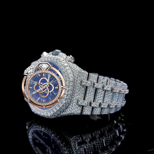 Luxury Moissanite Diamond Watch Men Full Pave VVS Moissanite Stones Stainless Steel <b>Automatic</b> <b>Wristwatch</b> - Product Image 3