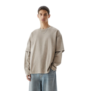 เสื้อยืดผู้หญิงสีพื้น แขนสองชั้น ปักลาย คอกลม ทรงปกติ รุ่นใหม่ล่าสุด - Product Image 2