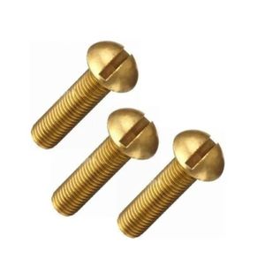 Premium Brass Machine Screws ISI Certified Polished Golden Industrial <b>Fasteners</b> Metric Thread Durable Hardware Fittings Bulk - Product Image 3