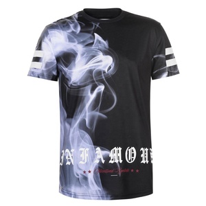 เสื้อยืดสีขาวพิมพ์ลายสำหรับผู้ชายเสื้อยืดผ้าฝ้ายพิมพ์ลาย100โพลีเอสเตอร์พิมพ์ลายสำหรับผู้ชาย - Product Image 1