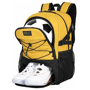 Sac à dos de sport unisexe imperméable avec grande capacité, caractéristiques durables et compartiment séparé pour chaussures, sac de football personnalisé - Product Image 4