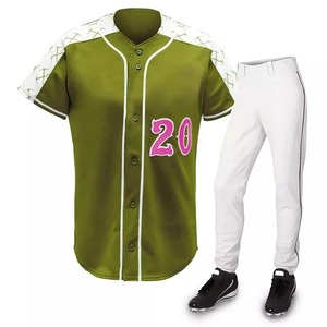 Ensemble d'uniformes de baseball personnalisés de haute qualité, unisexe, avec impression par sublimation, respirant et à séchage rapide - Product Image 3