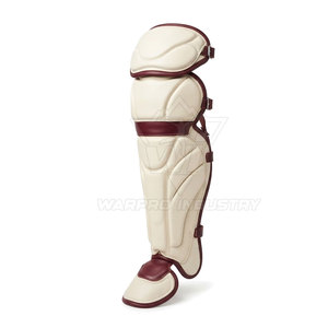 Protège-jambes de baseball en cuir, protection professionnelle, pliable, léger, sangles réglables, fixation sécurisée, ajustement confortable - Product Image 5