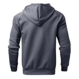 Latest Design Unisex Full Zip Hoodie Jogger Running Set Long Sleeve 100% Cotton Quick Dry Breathable <b>Tracksuits</b> - Product Image 2