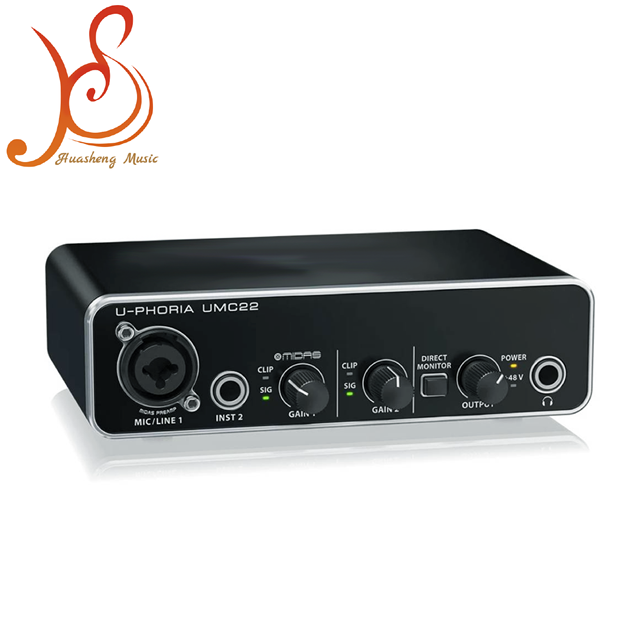 HUASHENG USB Audio Interface    Midas Mic Preamplifier Sound Card for Bassoon Players