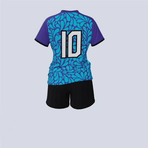 Kit d'entraînement de football pour femmes, uniforme de sport chromé de qualité supérieure avec maillots et shorts, maillot domicile - Product Image 2