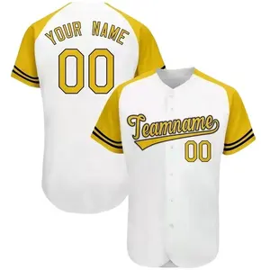 Custom Embroidery Baseball & Softball Jersey Polyester Sportswear with Printed Logo Uniform Style Shirt for Sports Use