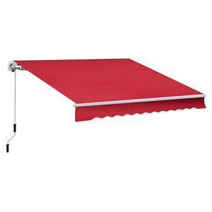 Toldo Retráctil Manual de 12 Pies x 10 Pies con Brazos Plegables, Ajustable y Versátil, para Patio, Balcón o Jardín - Product Image 1