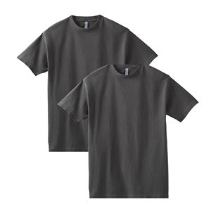 Men's Regular <b>Fit</b> Cotton T-<b>Shirt</b> O-Neck Short Sleeve Solid Color Casual Jersey Knit <b>White</b> and Navy Blue - Product Image 5