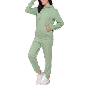 Conjunto Deportivo de Mujer, Sudadera y Pantalón, Tejido Suave, Diseño Liso, Precio Inmejorable para la Temporada de Invierno, Directo de Fábrica, Personalizable - Product Image 3