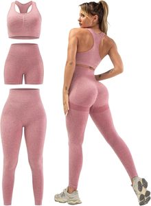 Ensemble de yoga pour femmes de haute qualité, best-seller, 2 pièces, respirant, logo personnalisé sur le devant, vente en gros, promotion pour adultes - Product Image 3