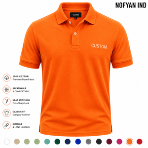 Fabricant de polos OEM ODM, usine vérifiée |   Chemises Polo en Coton avec Logo Personnalisé |   Fabricant et fournisseur de vêtements en marque privée - Product Image 1