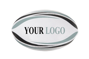 Ballon de sport d'entraînement de rugby avec logo personnalisé, taille 5, haute rétention d'air, cuir composite PU, football américain, caoutchouc personnalisé - Product Image 4