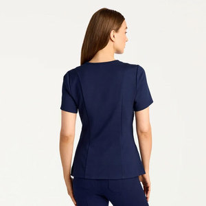 Nouvelle conception, logo personnalisé, vêtements d'infirmière unisexes, vente chaude, confortables, 72% polyester/21% rayonne/7% élasthanne, col en V, tricotés, pour hôpital - Product Image 5