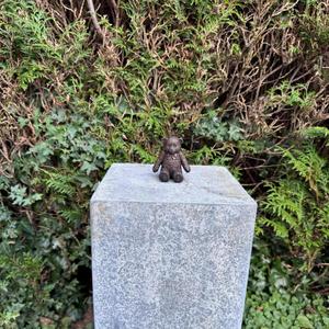 Fairy Figurine Bronze Casting Sitting On Stone Base Home Decoration Sculpture Metal Crafts Vintage Fairy <b>Ornament</b> Hot Sell - Product Image 3