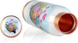 Recipiente de cobre ecológico para deportes, gimnasio, aire libre y yoga, recipiente de metal desechable con beneficios para la salud - Product Image 2