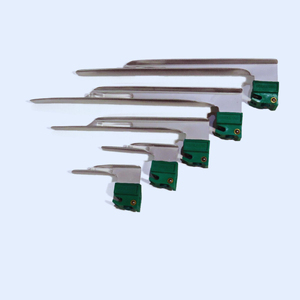 Ensemble de laryngoscope LED avec lames en acier inoxydable rechargeables, dispositif médical, laryngoscope métallique conventionnel - Product Image 2