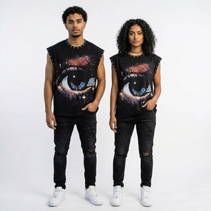 Débardeur surdimensionné personnalisé en coton lavé, tissu doux et respirant, style vintage, sans manches, coupe ample, unisexe, streetwear - Product Image 4