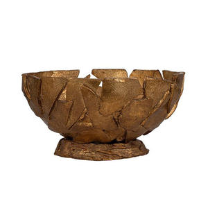 Frutero Minimalista Tradicional de Aluminio con Revestimiento Dorado Mate para Hogares Modernos - Product Image 1