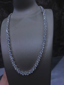 Collar de Cadena de Plata 925 de Lujo con Diamantes Moissanite VVS de Alta Calidad, Perfecto para Uso Diario y para Fiestas, Disponible para la Venta - Product Image 5