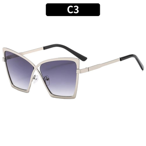 2025 Trendy Designer Metal Frame Shades Oversized Vintage Sun Glasses High Quality Women Men Y2K <b>Sunglasses</b> - Product Image 5