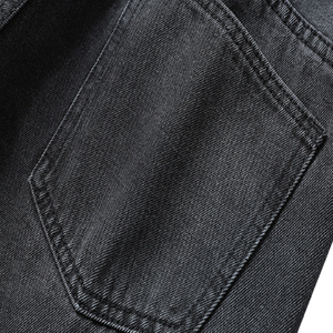 Jeans de Mezclilla de Algodón para Hombre, Corte Recto, Ajuste Holgado, Cintura Media, Color Sólido, Estilo Casual para Otoño - Product Image 6