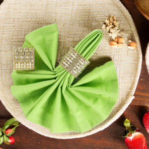 Vente chaude doré motif géométrique rond de serviette métal cercle serviette boucle table décoration rond de serviette en gros en vrac - Product Image 2