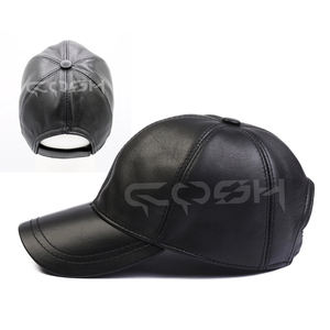 หมวกเบสบอลหนังแท้ทำมือ พร้อมสายปรับขนาดด้านหลัง |   เครื่องประดับศีรษะสุดหรูสไตล์สตรีทคลาสสิก - Product Image 2