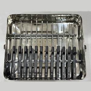 Juego de Curetas Cervicales Karlin para Microdiscectomía Codman, Bandeja de Instrumentos de Neurocirugía Espinal, Kit Ortopédico Reutilizable de Acero Inoxidable - Product Image 1