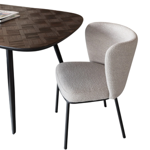 Mesa de Comedor de Madera de Teca Sólida con Diseño Artesanal Muy Elegante, Patas Redondas de Metal, para Hogar, Oficina, Hotel, Cocina, Restaurante - Product Image 2