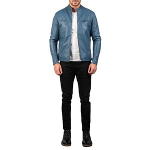 Blouson d'hiver en cuir PU premium, coupe ajustée, coupe-vent, avec logo frontal, durable, pour moto, style streetwear élégant - Product Image 1