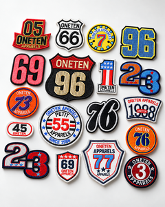 Custom Embroidered Patches <b>Iron</b> <b>on</b> Fabric Cloth Badges Number <b>Letter</b> Logo Patch for Clothing Hats Bags - Product Image 4