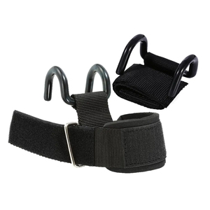 Unisex High Quality Lightweight Eco-Friendly Adjustable Cotton <b>Strap</b> Anti-Slip Rod Hooks for Weight Lifting Powerlifting Gym - Product Image 4