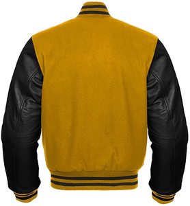 Stonefield Manufacturing Unisex Hooded Varsity Jacket Waterproof Windproof 100% Wool Thick Winter Streetwear Color <b>Block</b> - Product Image 2