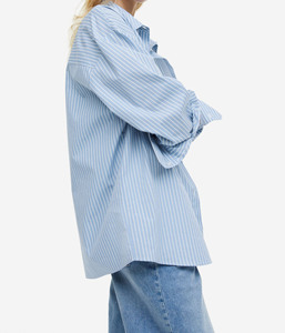 Soft and <b>smooth</b> fabric Women <b>Brushed</b> Flannel Plaid Blouse Wool Blend Pea Coat Button Down Shirts for women - Product Image 2