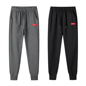 Breathable <b>Stretch</b> Sweatpants Jogger Pants Casual Streetwear Business <b>Men's</b> Customized Color Logo Polyester/Cotton Drawstring - Product Image 3