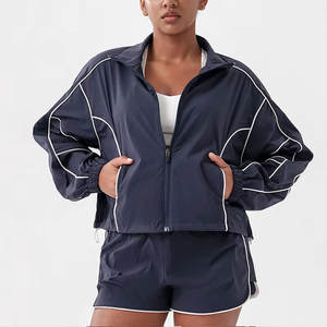 Ensemble survêtement coupe-vent imprimé pour femme, respirant, hiver, décontracté, élégant, écologique, léger, OEM - Product Image 1