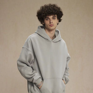 Sweat à capuche pour homme en molleton de coton doux avec capuche réglable, poche kangourou, style décontracté pour tous les jours, confortable et tendance - Product Image 5