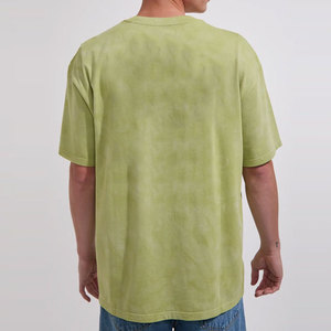 T-shirt à manches courtes en polyester/coton, coupe classique, col rond, épaules tombantes, léger, respirant, séchage rapide, couleur unie, idéal pour l'été - Product Image 2