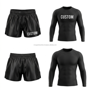 Conjunto de Shorts y Rashguard Profesionales para Boxeo, Sublimación Personalizada, Spandex/Poliéster, Transpirable, Ropa de Entrenamiento sin Costuras - Product Image 5