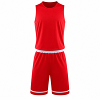 Jersey Atletik Tanpa Lengan Unisex, Celana Pendek Olahraga Senada, Bahan Bernapas Ringan Cepat Kering 100% Poliester untuk Latihan Kebugaran