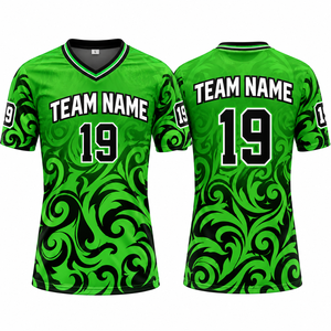 Wholesale Custom Sublimation 100% Polyester <b>Football</b> Jersey Short Sleeve V-Neck Team Graphic <b>Shirts</b> Breathable Quick Dry Mens - Product Image 3