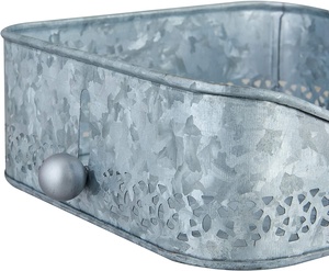 Quality Metal Made Square Shaped Napkin <b>Holder</b> with Galvanized Metal <b>Tissue</b> <b>Holder</b> For Table Decoration Customizable - Product Image 4