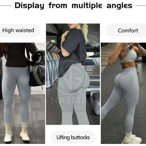 Women's <b>Scrunch</b> Butt <b>Leggings</b> Fitness Wear Workout Activewear Elastic Waist Seamless Lightweight Spandex/Polyester Quick Dry - Product Image 6