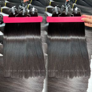 Bone Straight 100% Remy Extensiones de cabello humano vietnamita Trama de cabello Virgen sin procesar puro de doble dibujado - Product Image 1