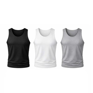 Camiseta sin Mangas al por Mayor, 100% Algodón, Camiseta Deportiva Lisa para Hombre, Camiseta sin Mangas para Hombre, Unisex, Nueva - Product Image 6