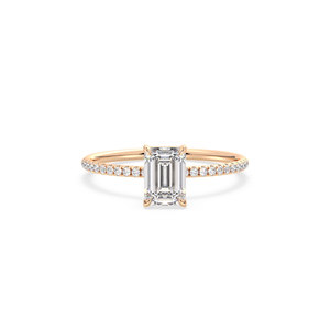 Bague de fiançailles en or massif 14 carats, diamant de laboratoire certifié REYES IGI CVD HPHT, cadeau de mariage, bijoux fins pour femmes. - Product Image 2